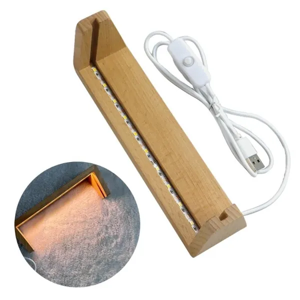 Подставка для LED-дисплея с USB-кабелем, - 7 дюймов - Теплый свет