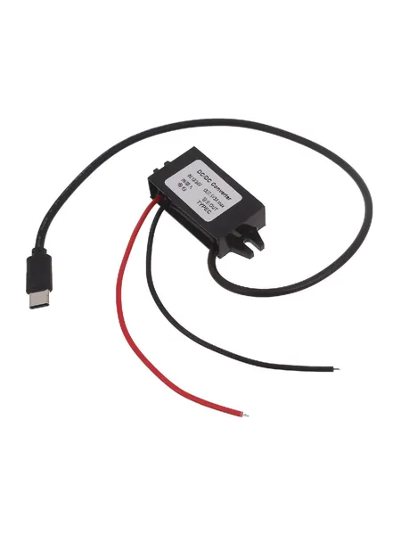 Адаптер питания 12V на 5V 3A Type C - прямой