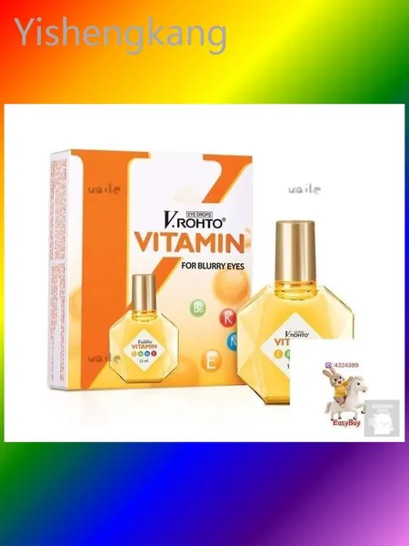 Витаминизированные капли для чувствительных глаз V.ROHTO VITAMIN , EYE DROPS, FOR BLURRY EYES , 13мл, Вьетнам