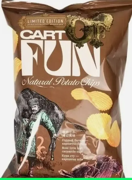 Чипсы картофельные Cart of fun со вкусом карпаччо 67 г