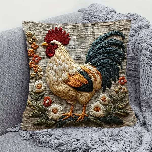 Наволочка, Полиэстер, 50x50 см  1шт