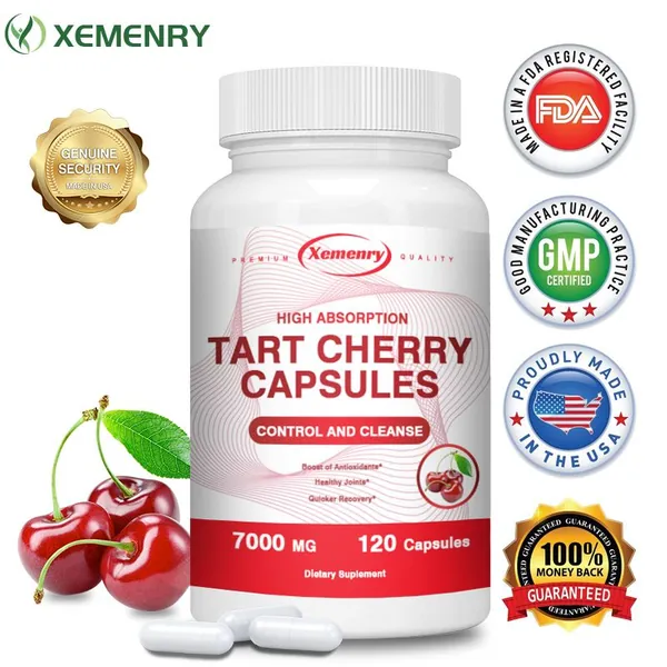 Биологически активная добавка Xemenry Tart Cherry предназначена для поддержания здоровья суставов, облегчения симптомов подагры и ускорения восстановления мышц после тренировок.