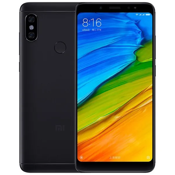 Redmi Смартфон Оригинальный Redmi Note 5 двойной SIM 5.99 "мобильный телефон 6гб 64гб 12MP+5MP+13MP Snapdragon 636 окта-ядро 4G мобильный телефон Global 6/64 ГБ, Nano-SIM, черный