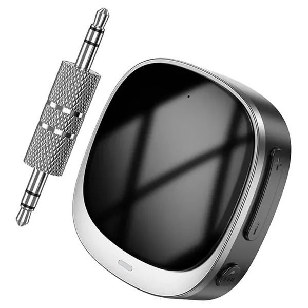 Автомобильный Bluetooth ресивер Hoco E80 AUX 3,5мм, черный