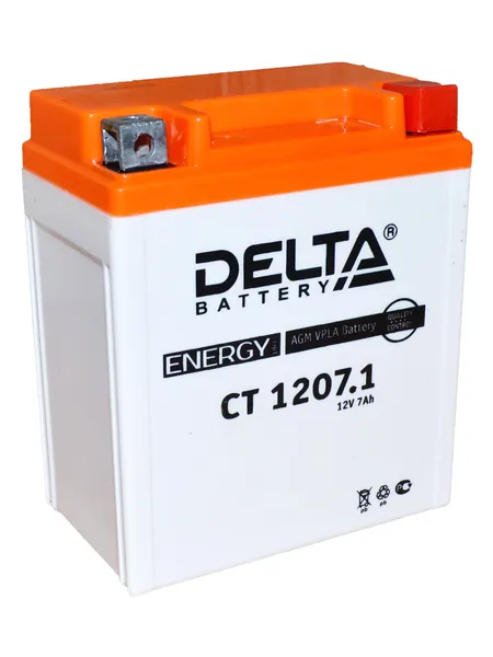 Аккумулятор  12V -  7 А/ч "Delta CT" (YTX7L-BS)