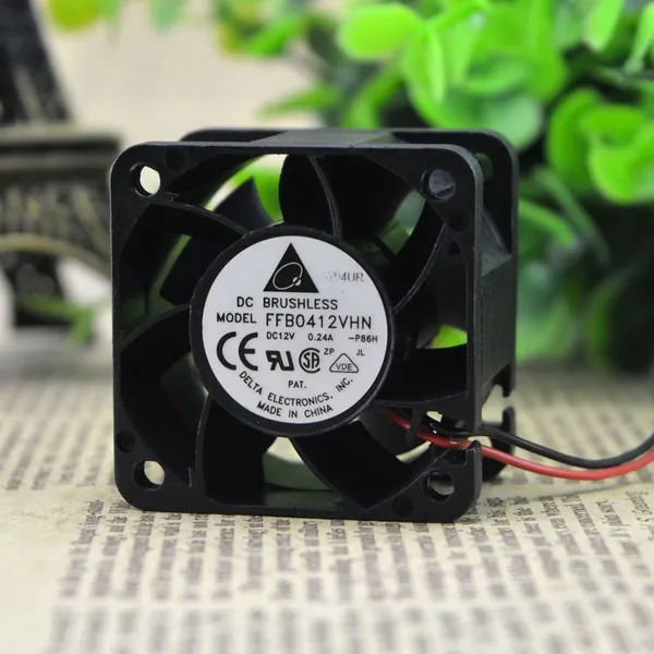 Delta серверный вентилятор FFB0412VHN 40x40x28mm 12V 0.24A высоконадежный с двойным шариковым подшипником и функцией измерения скорости