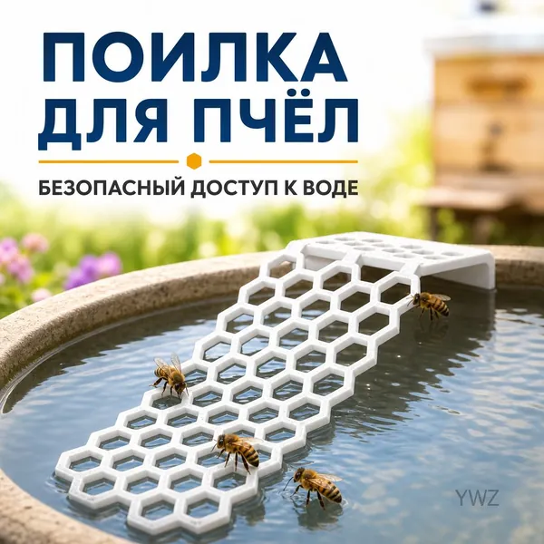 Плавающая лестница для поилки пчел, белая, поилка для насекомых