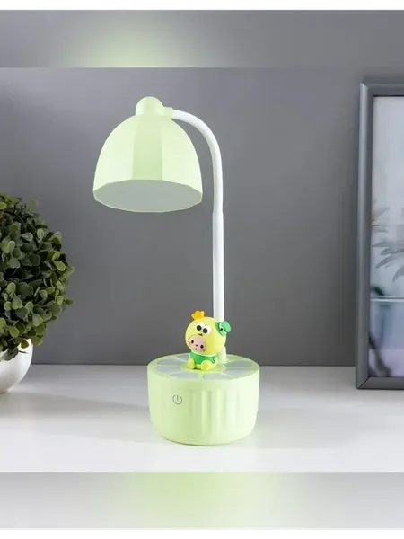Настольная детская лампа мини лягушонок с LED режимами