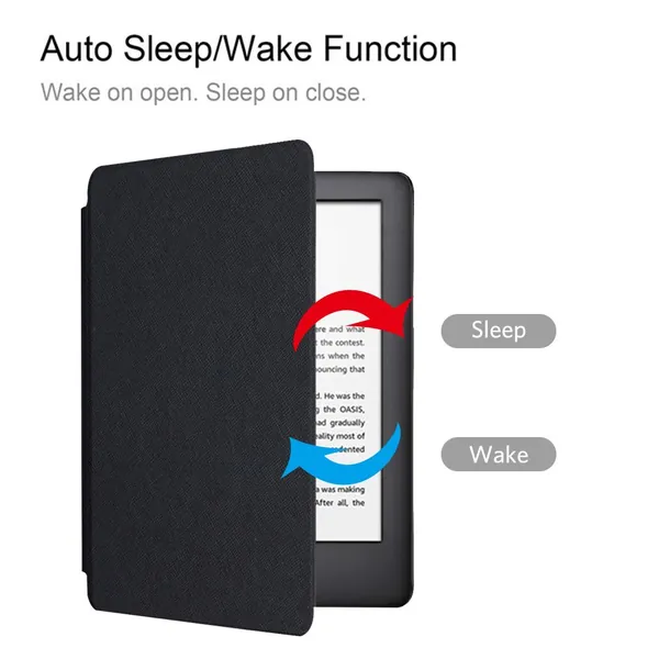 Чехол для Kindle Paperwhite 5 (2021, 6,8 ) из ПУ и поликарбоната с подставкой