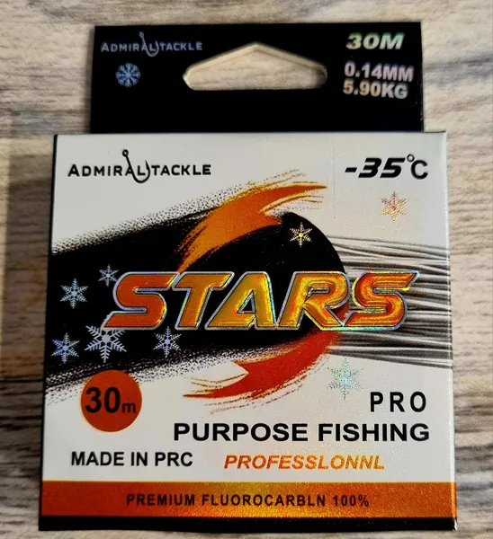 Леска -35C 30 м; 0.14мм /5.9 kg STARS