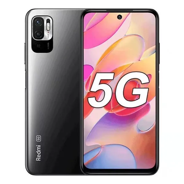 Xiaomi Смартфон Оригинальный redmi note 10 глобальный ROM 5G смартфон 4гб 128гб 7nm размером 700 6,5 дюйма дисплей 48MP камеры 5000mAh мобильный телефон Global 4/128 ГБ, Nano-SIM, черный