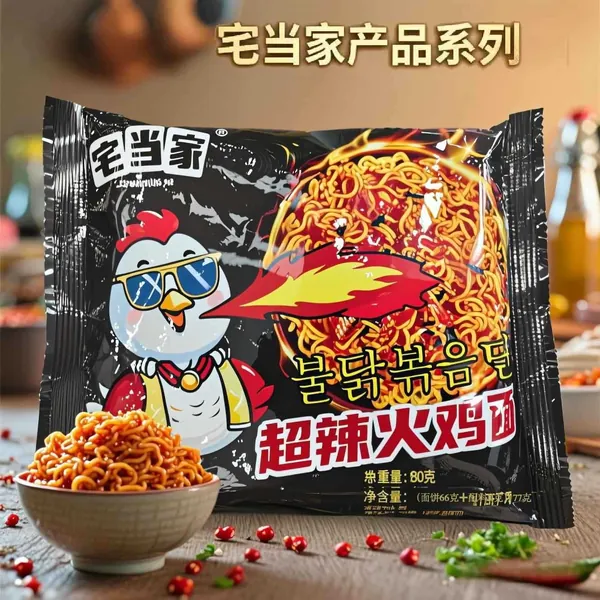 Острая лапша быстрого приготовления, корейская закуска, готовая еда для быстрого перекуса