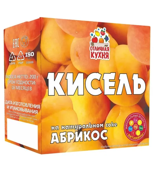 Отличная кухня Кисель, Абрикос, 200 г