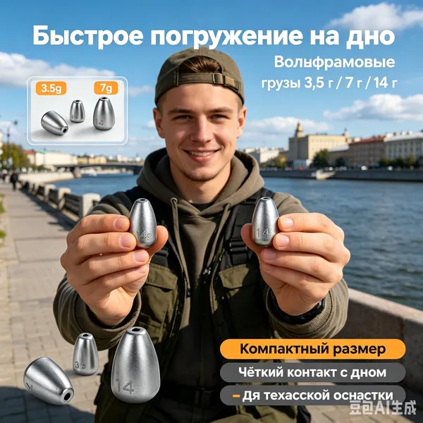 Грузила рыболовные пулевые новые для лура, скользящие свинцовые грузы для техасской и каролинской оснастки, антизацеп, дальний заброс, набор разных весов для пресной и соленой воды