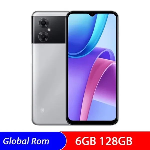 Xiaomi Смартфон Глобальная версия Xiaomi Redmi Note 11R MTK700 5000mAh 5G смартфон 90 Hz 6,58 "FHD+ 13MP Bluetooth 5.1 мобильные телефоны Global 6/128 ГБ, Nano-SIM, серебристый