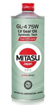 MJ4201 Масло трансмиссионное MITASU ULTRA LV GEAR OIL GL-4 75W 1 л MITASU