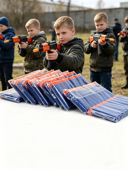 Набор из 50 мягких дротиков с присосками для бластеров Nerf, материал EVA, 7.2 см, совместимые аксессуары для игрушечных пистолетов, безопасны для стрельбы.