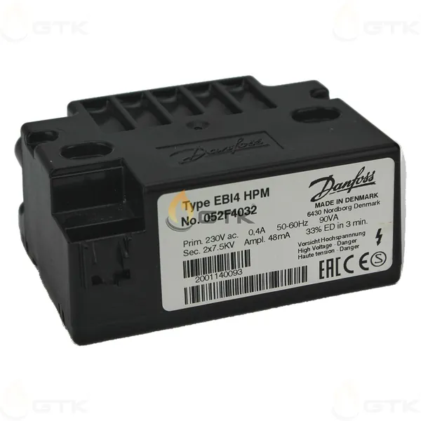 Трансформатор розжига Danfoss EBI4 HPM, 052F4032