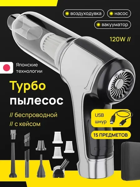 Пылесос для автомобиля беспроводной мощный