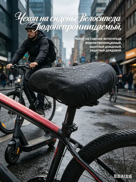 Чехол на сиденье велосипеда водонепроницаемый, защитный дождевой чехол для вело и электросамоката, универсальный размер, легкая установка