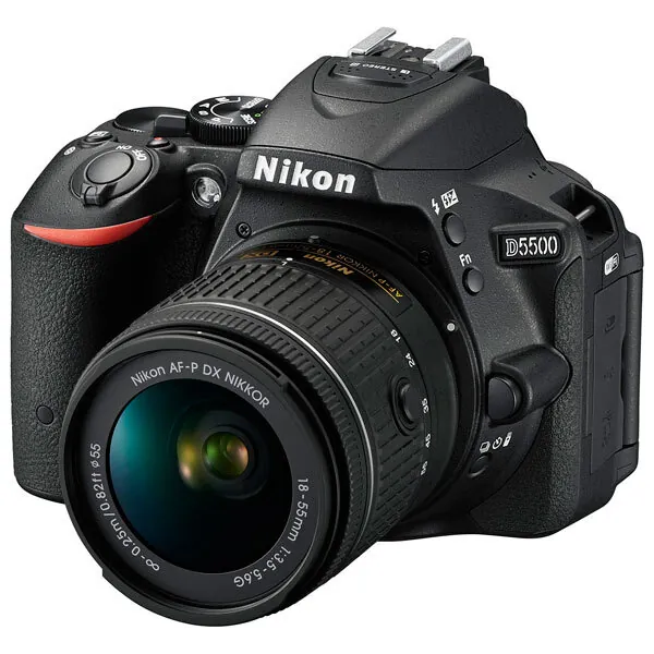 Зеркальный фотоаппарат Nikon D5500 Kit AF-P 18-55mm f/3.5-5.6 VR II, черный