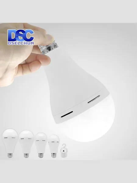 Светодиодная Аварийная лампа Dselchun 9w e27 1200mAh для домашнего сбоя электроэнергии Кемпинг палатка веранда садовая