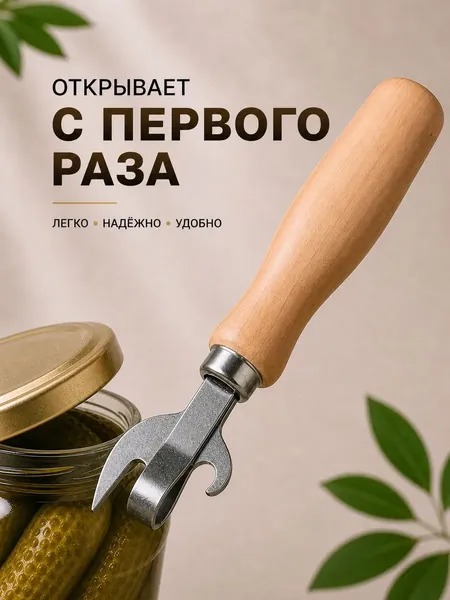 Открывалка 16 см дерево