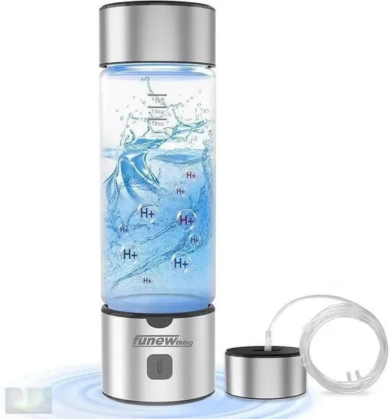 2025 Улучшенная бутылка для водородной воды, портативный ионизатор 2500ppb с технологией SPE/PEM, электролиз за 3 минуты, перезаряжаемый генератор водорода офиса, путешествий и фитнеса