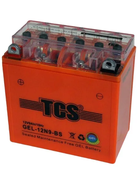 Мото аккумулятор TCS Gel 12N9-BS прямая полярность