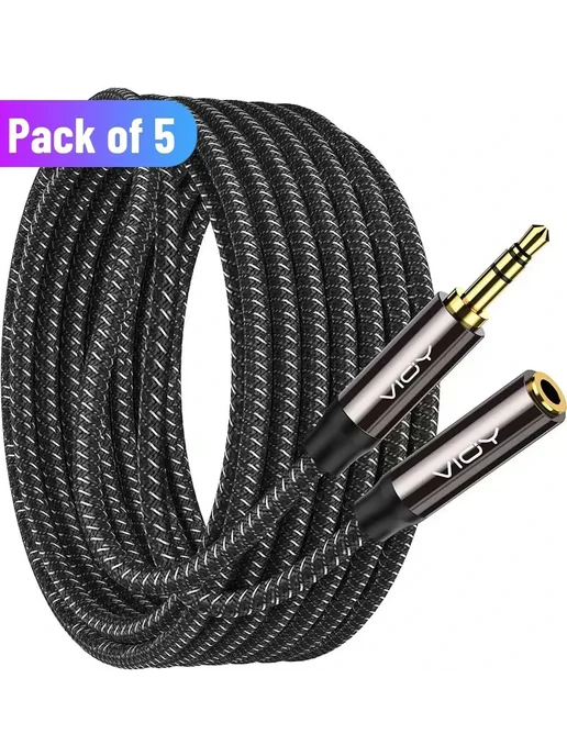 Кабель AUX VIOY 3м, Pack of 5 M-F