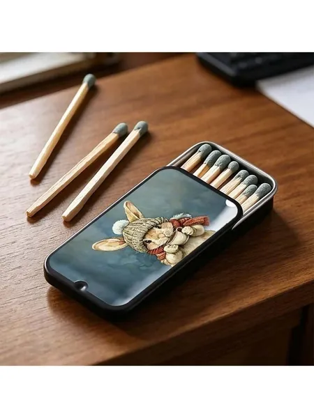Металлический спичечный коробок