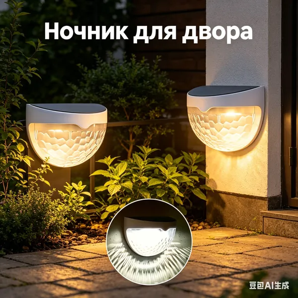 1 шт. настенного светильника, идеальное декоративное освещение для наружных заборов, подходит для освещения забора, веранды, террасы, внутреннего двора, гаража, ступенчатой лестницы.