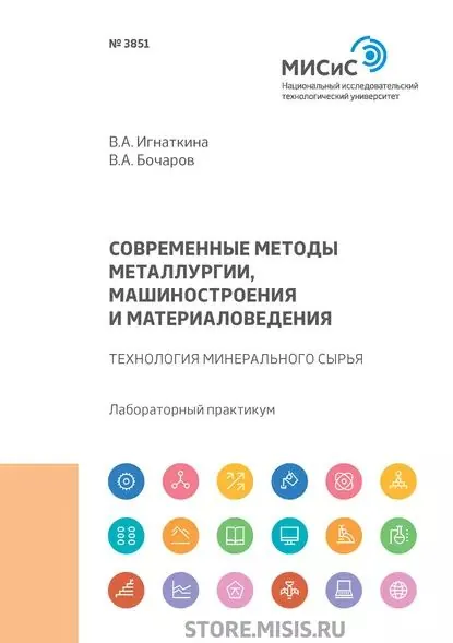 Современные методы металлургии, машиностроения и материаловедения. Технология минерального сырья | Игнаткина Владислава Анатольевна, Бочаров Владимир Алексеевич | Электронная книга