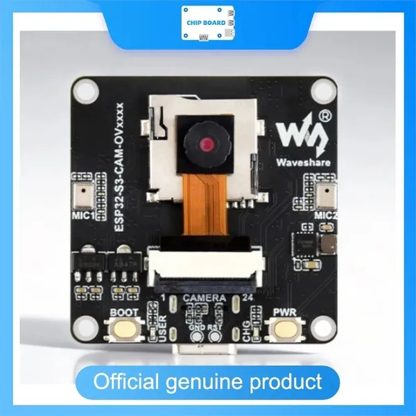 Waveshare Electronics Комплект с системным блоком POWERHUB / Веб камера для пк с микрофоном, 1080p веб-камера для ноутбука компьютера, ESP32-S3 AIoT Camera Development Board