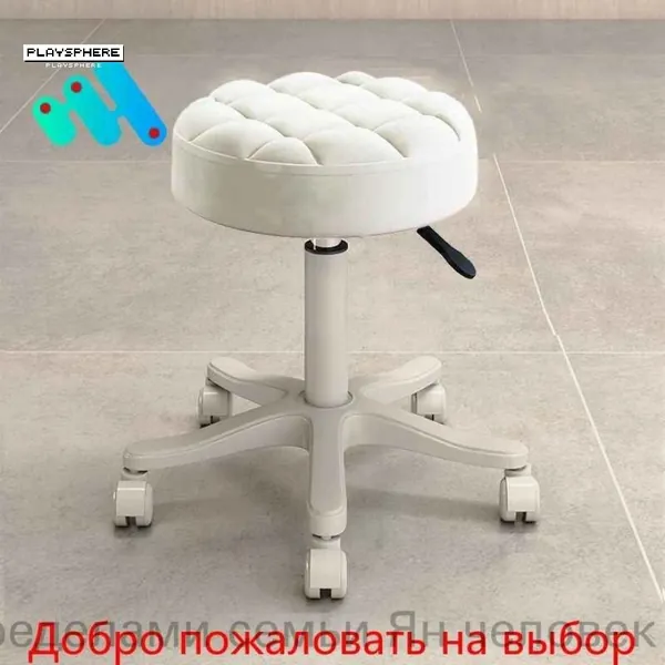 Стул мастера, белый, прозрачный