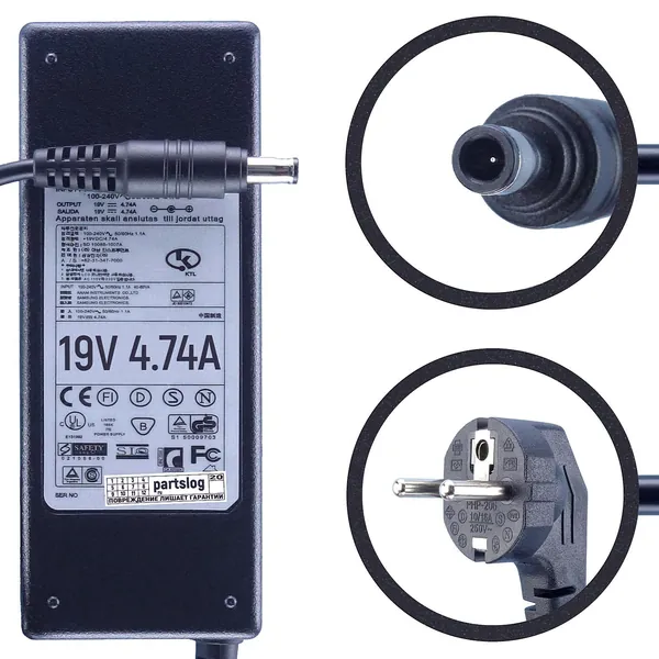 Адаптер питания для Samsung NP-R25p 19V 4.74A 5.5х3.0mm 90W