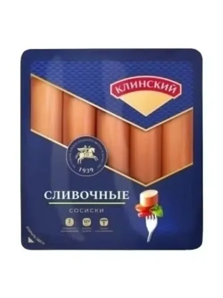 Сосиски Клинский Сливочные вареные 470 г