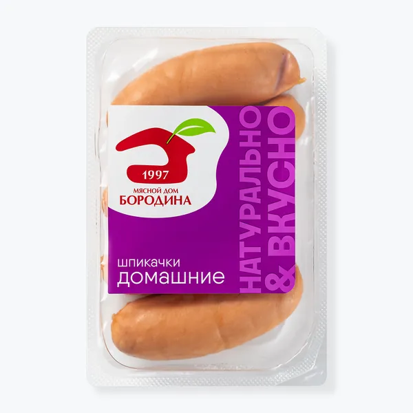 Шпикачки Домашние, Мясной Дом Бородина, 350 г