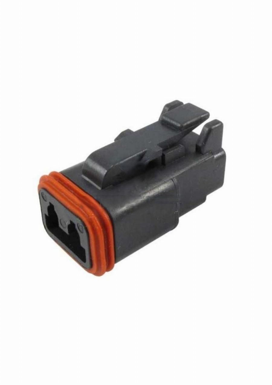 Разъем 2х контактный (2-pin, 2 уплотнения, фиксатор) Volvo, Renault, Scania (TE Parts)