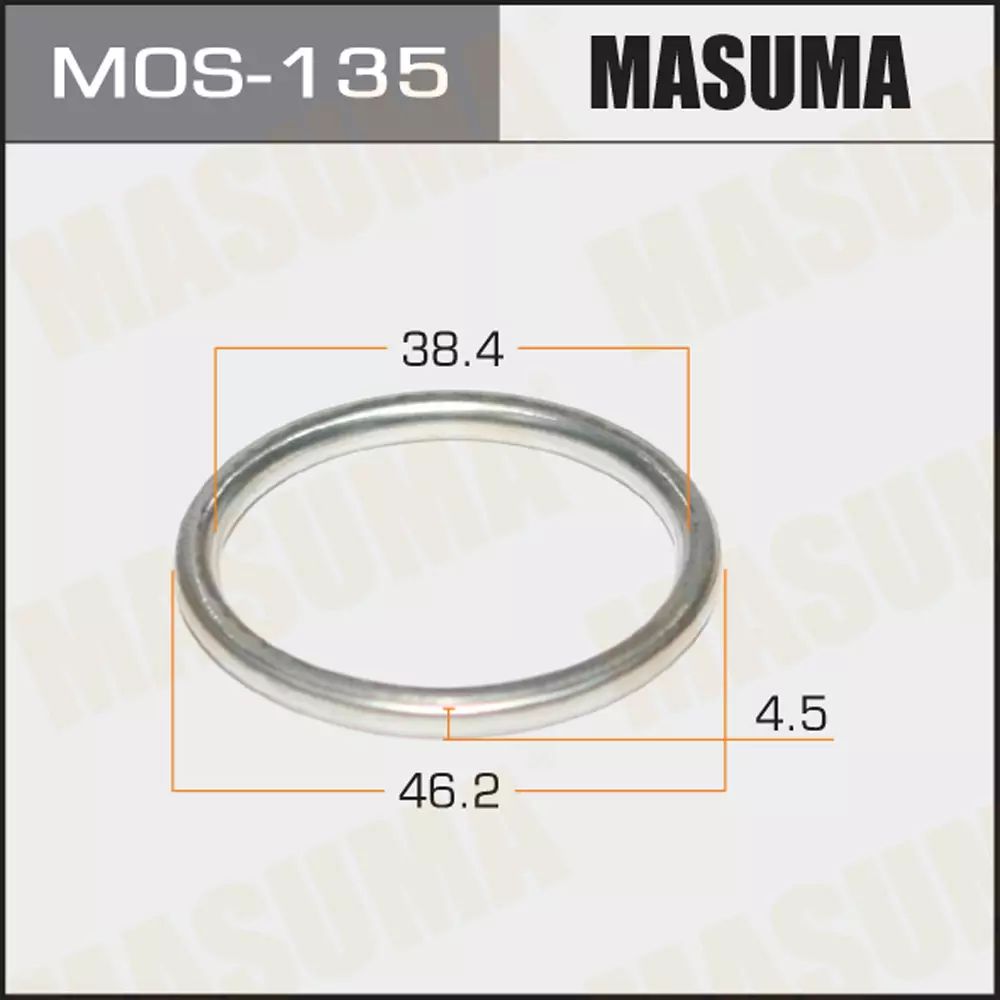 Кольцо уплотнительное глушителя Masuma 38.5Х47Х4 MOS-135