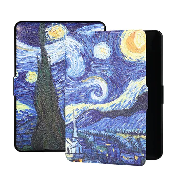 Чехол для Kindle Paperwhite 4 (2018): матовая PU+PC текстура, подставка