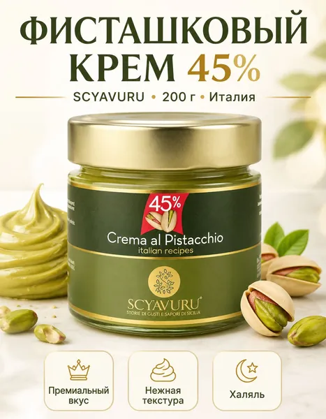 Фисташковый крем 200г (45%)