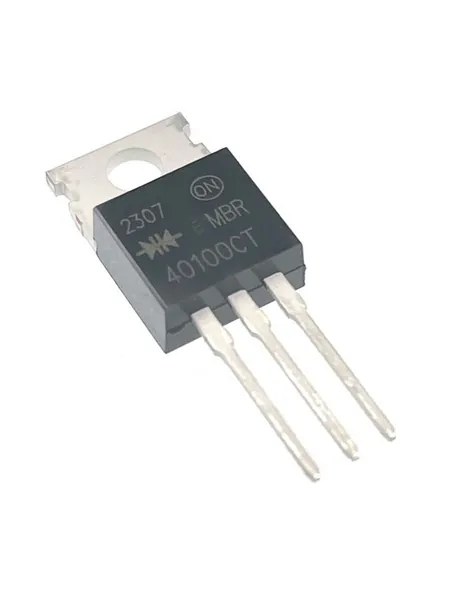 Сдвоенный диод Шоттки MBR40100CT, 100В 40А, общий катод, корпус TO-220AB, 10 шт