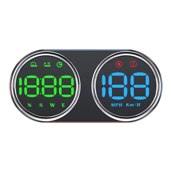 GPS-дисплей для автомобиля с функцией HUD, 4 дюйма, черный