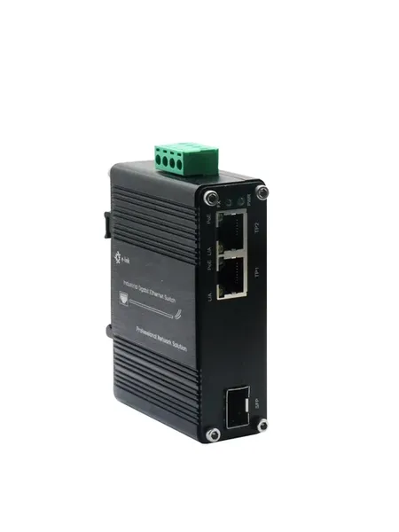 E-link LNK-IMC1200GP-SFP промышленные медиаконвертер PoE